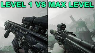 Resident Evil Village - All Assault Rifle Weapon Damage Comparison (LEVEL 1 VS MAX LEVEL)