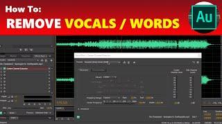 How To: Remove Vocals / Words From a Song in Adobe Audition | Using Adobe Audition Tutorial