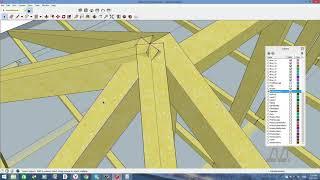 Расчёт  кровли в SketchUp