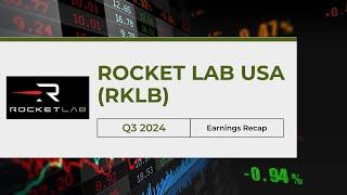 Rocket Lab USA (RKLB) Q3 2024 Earnings: Huge Revenue Growth, Neutron Milestones & More