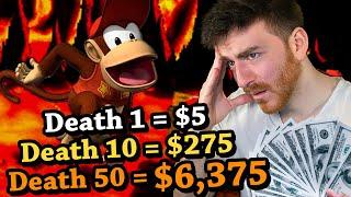 Can I beat Donkey Kong 2 if every death gets WAY more expensive?