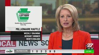 Pennsylvania Lottery Millionaire Raffle ticket sold in Dauphin County