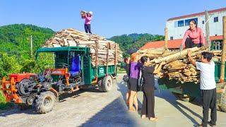 Use Truck To Buy Firewood From Lumberyard - Transport Firewood Go To Market Sell. Daily Farm