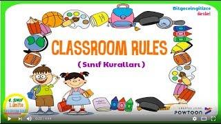 4.sınıf Ingilizce 1. ünite ( Classroom Rules)