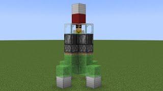 working rocket ship in minecraft