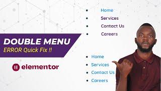 How to fix Elementor Menu Error | Easily Solve Elementor Header Problem in WordPress