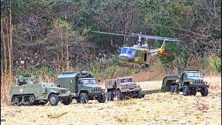 1/16 Scale Military WPL B36-3 Ural Trailer, B16KM, Torro M16, 1/35 Helicopter YU XIANG F07 UH-1 Huey