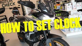 CFMOTO 800MT - HOW TO SET CLOCK