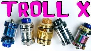 Troll X RTA Wotofo Review + Wicking tutorial