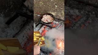Wildfire Feasts ~ Venison Smash Burgers! #wildgamecooking #venison #smashburger #meateater #shorts