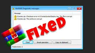 Winrar Error Fix | UPDATED