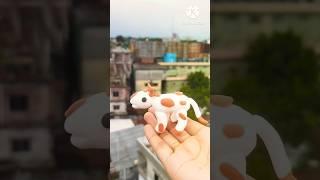 DIY idea how to make easily cow with clay#craft #trend #clayart #clay #shortfeed