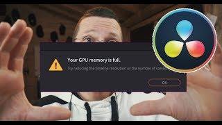 DAVINCI RESOLVE: Your GPU Memory is Full - TUTORIAL