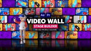 Video Wall Stage Builder (After Effects Template, Premiere Pro Mogrts)