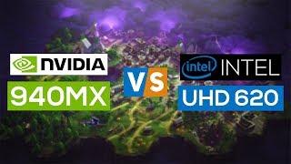 NVIDIA Geforce 940MX VS Intel UHD 620 2018! - Gaming Performance Comparison!