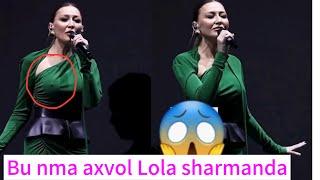 Xonanda Lola konsertda sharmandali xolat Bu nma axvol