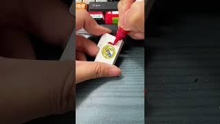 Drawing Real Madrid on the keyboard #shorts #diy #art #tiktok #trending