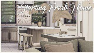 STARTING FRESH HOME | Sims 4 CC Speed Build | DOWNLOAD LINK (TRAY+CC+CC LINKS)