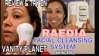 VANITY PLANET | Raedia Facial Cleansing System | REVIEW & TRY ON | #SKINCARE | Mrs Queen B