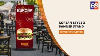 How To Install Korean Style X Banner Stand