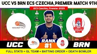 BRN vs UCC Dream11 Team , BRN vs UCC Dream11 , Brno vs United CC 9TH ECS T10 Czechia Premier Match