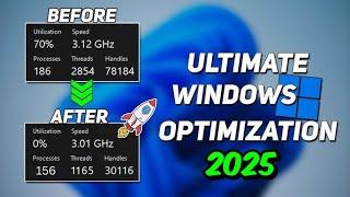 8 Minutes to a FASTER PC Optimization for 2025! (Wow)