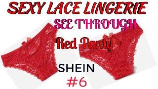 Sexy see Through Red Lingerie Panty Haul from Shein Part 6