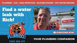 How to find a water leak with Rich - Plumbdog Plumbing Perth