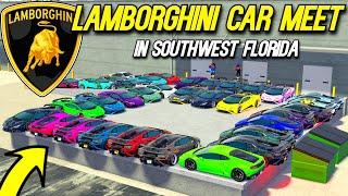 The BIGGEST NEW LAMBORGHINI CAR MEET in Southwest Florida!