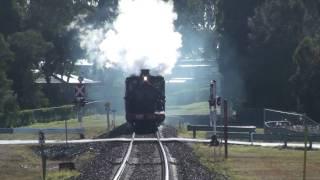 LVR 3237 steams through Sawtell - Sunday 4th July 2010