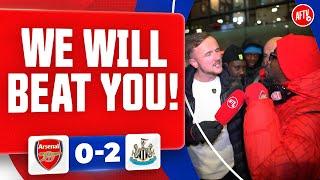 We Will Beat You! (TY & Newcastle Fan Argue) | Arsenal 0-2 Newcastle