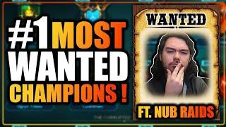  Who Is Our MOST WANTED Champions In EVERY FACTION !?  Ft @NubRaids | Raid Shadow Legends