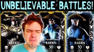 Mortal Kombat X Mobile. All 3 Raidens Team Destroys Faction Wars!