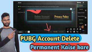 How To Delete PUBG Account Permanently 2022 Hindi | Pubg Account Delete Kaise Kare 2022