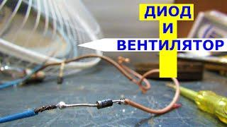 Диод и вентилятор снижение скорости вращения