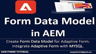 AEM Form #5 | Create Form Data Model for Adaptive form in aem