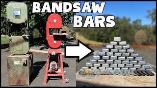 BandSaw Bars - Free Metal - ASMR Metal Melting - Trash To Treasure - BigStackD Copper Zinc Casting