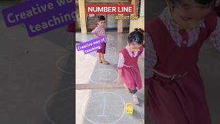 Addition | Number Line | Adding number | Numbers | Creative way of teaching | Innovative ideas #yt