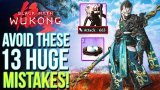 These 13 Huge Mistakes May Ruin Your Game in Black Myth Wukong! (Black Myth Wukong Tips and Tricks)