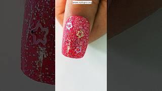 Simple Nails Art Design stars and sparkles #nailspro #nailartdesigns #nailsarttutorials #nailart