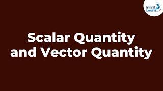 Scalar Quantity and Vector Quantity | Physics | Infinity Learn