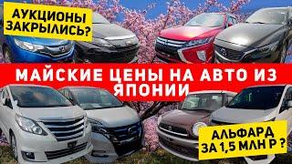 АУКЦИОНЫ ЯПОНИИ ЗАКРЫЛИСЬ? Цены на авто до САММИТА. Автомобили на нашей стоянке