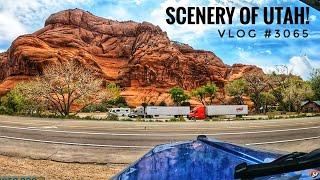 SCENERY OF UTAH! | My Trucking Life | Vlog #3065