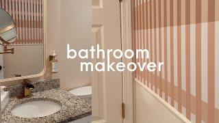 small GUEST BATHROOM MAKEOVER on a Budget!