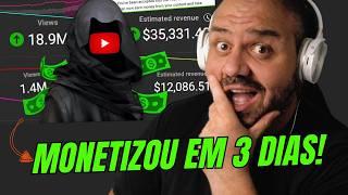 ELE MONETIZOU UM CANAL DARK EM 3 DIAS PRA PROVAR QUE NÃO É SORTE