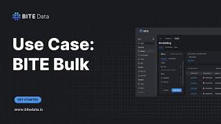 BITE Bulk: A BITE Use Case for Bulk Screening