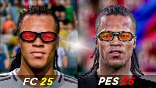 EA Sports FC 25 vs eFootball 2025 | Icons & Legends Player Faces Comparison!