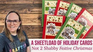 A SheetLoad of Christmas Cards | Festive Christmas Quarterly Release @Not2ShabbyShop