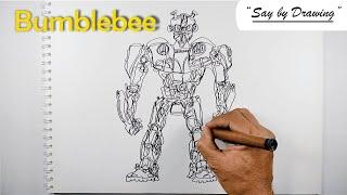 How to Draw Bumblebee || One Line Drawing || Andi Yudha's Line Art