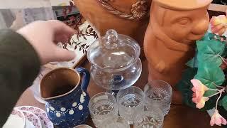 НОВЫй ПОХОД на БАРАхОЛКУ в ГЕРМАНИИ! МНОГО ФАРФОРА и СТАРЫХ ВЕщЕЙ! ВИНТАЖ! ХРУСТАЛЬ